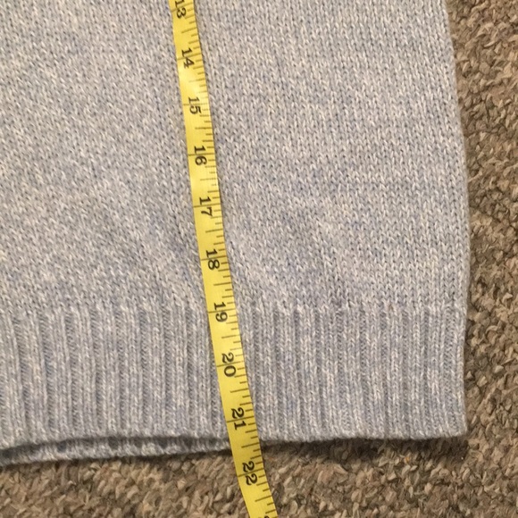 H&M Divided Knit Sweater Scoop Neck Light Blue & White Size Médium - Picture 11 of 13